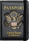 Passport Holder Cover And Card Case Slot Combo Rfid Blocking Leather Travel Pass