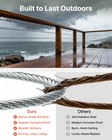 Vevor T316 Stainless Steel Cable 1 8  7x7 Steel Wire Rope 1000 Ft Cable Railing