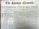  1758 French   Indian War Newspaper Early Mention Horatio Gates William Johnson