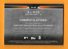 A j  Reed 2017 Topps Museum Autograph Dual Jersey Auto Sp     50 Houston Astros