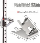 Refrigerator Shelf Clips  Hosrnovo 10pcs Heavy Duty Stainless Steel Sliver 