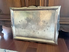 Huge Meriden Aesthetic Movement Victorian Silver Plate Waiter Tray 20 X 27   