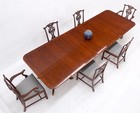 Baker Charleston Collection Mahogany Banded Dining Table 6 Chairs Set Stunning 