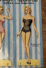 1953 Marilyn Monroe Paper Dolls   Dresses Saalfield 4308 Uncut Clothes Rare