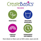 Complete Tie Dye Party Tub - 18 Bottles   Supplies - Create Basics Craft Kit