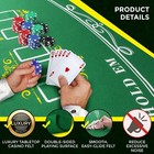 Premium Tabletop Casino Felt Layout For Texas Hold  em Poker And Blackjack