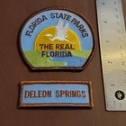 Florida State Parks Patch Lot Of 2 Deleon Springs Nature Sew-on The Real Florida