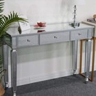 Ssline Mirrored Console Table Makeup Dressing Table modern Sofa Side Table Desk
