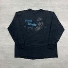 Vintage 90s Garth Brooks Long Sleeve Shirt Size Xl Black 1990 Tour Country Music