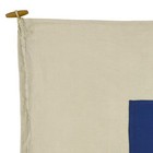 Vintage Cotton Signal Flag Maritime Boat Cloth Art Nautical Ship Letter S Sierra