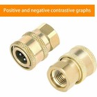 Pressure Washer Coupler Brass Fittings 1 4 Inch Quick Connect To Female Npt  li