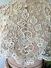 Stunning Antique Ivory Floral Lace Collar