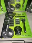 Gillette Labs 2d Flex Disc 5-blade Razor W  8 Cartridges   Docking Stand    