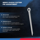 555 Pc Cotter Pin Assortment  Zinc Plated Steel  Storage Case