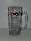 A w Aw Root Beer Dimpled Glass Mug All American Food Logo Heavy