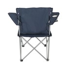 Ozark Trail Basic Quad Folding Camp Chair With Cup Holder  Dark Blue  Adult