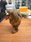 Vtg Mid-century Jb Norwegian Hand Carved Wooden Troll Doll 5    Tall  859 Norway