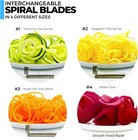 4-blade Spiralizer Vegetable Slicer And Curly Fries Maker  Stronger Than All Pla