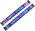Usa Soccer Fan Scarf - Double-sided United States Supporter Scarf For 2026 Inter