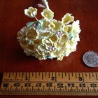 Vtg Millinery Flowers Forget Me Not Bunch Yellow Bloom For Hat Wedding   Hair Y1