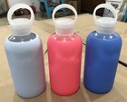 Bkr The Original Glass Water Bottle Bpa-free Silicone Sleeve 16oz Lot Of 3 New