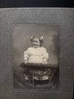 Antique Cabinet Card Photo Of A Little Girl