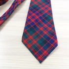 Vintage Triminghams Bermuda Neck Tie Boy Wool Plaid Tartan Scottish Rare England