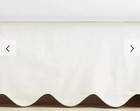 Pottery Barn Kids Scalloped Bed Crib Toddler Skirt White 16  Drop