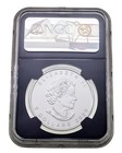 2020-w Canada S 5 Burnished Maple Leaf Fdoi Ngc Ms70 W  Coa And Pouch