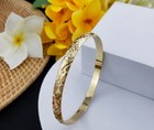 8mm Gold Hawaiian Heirloom Bangle Bracelet