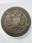 1903 Venezuela 2 Bolivares Silver Coin - Simon Bolivar - Low Mintage - Genuine