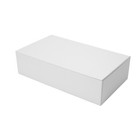 3 Pack - Ready To Decorate White Paperboard Box With Hinged Lid  8 5 X 5 X 2 25 