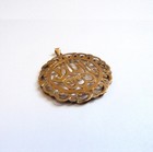 14k Antique Turkish Rose Gold Muslim Pendant  allah 