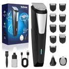 All-in-one Cordless Beard Trimmer   Hair Clippers Kit For Men - Rechargeable Gro
