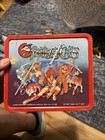 Vintage Thundercats Red Metal Lunchbox 1985 Aladdin With Thermos Lion-o Tygra