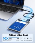 Orico 2 5   External Hard Drive Enclosure Usb 3 0 To 2 5 Inch  Transparent
