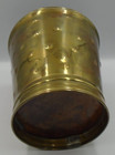 Vintage Hobnail Pattern Brass   Copper Bucket Shape Planter Pot Cover