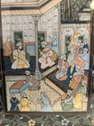 Vintage Detailed Original Middle Eastern Persian Figural Landscape