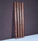 Set Of Four 30  French Antique Solid Chestnut Wood Gothic Posts pillars columns