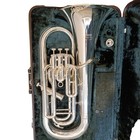 Yamaha Yep-621 Euphonium Brass Instrument 4 Valve Silver Finish W  Case