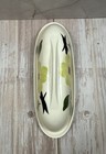 Blue Ridge Southern Pottery Butter Dish  southern Dogwood  Chartreuse Flowers