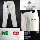 Nwt Adidas Mexico Ultimate365 Golf Pants Womens Medium White 7 8 Slim Ankle New