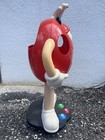 Red M m Character On Wheels   Collectible Candy Storage Store Floor Display 