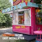 53 l X 33 w Concession Stand Serving Window Food Truck Service Awning