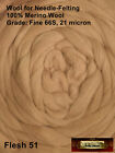 Hr051-100-fs Morezmore Tan Brown 100g Merino Wool Roving For Needle Felting
