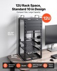 Vevor 12u Network Rack 10 2 Inch Depth Open Frame Server Rack For 10 In Network