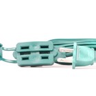 6 Ft Extension Cord Cable Indoor Power Ac 3 Outlet 2 Prong Green