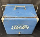 1950 s Vintage Pepsi-cola Metal Cooler Picnic Ice Chest