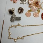 Vintage 80s Lot Of 24 Statement Pendants Rings Pins Earring 1980s Runway Jewelry