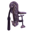 Vintners Reserve Wine Bottle Opener Antique Embossed Grape Bar Clamp Lever
